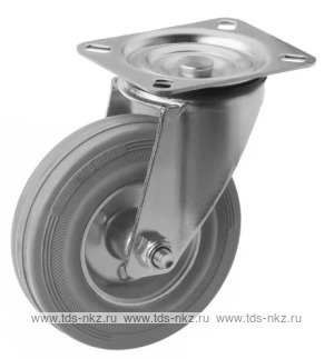 Поворотное колесо с серой резиной SC 63 f