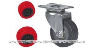 Колесо поворотное с площадкой Lema BF2-PU-38-35-3