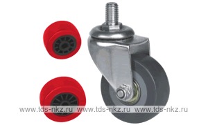 Колесо поворотное с болтом Lema BF3-PU-50-40-3
