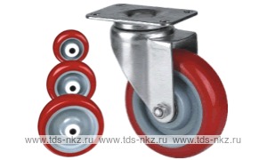 Колесо поворотное с площадкой Lema ED2-TPU-75-80-5