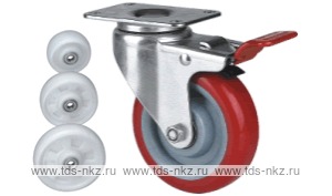 Колесо поворотное с площадкой Lema ED2-PO-100-90-B6