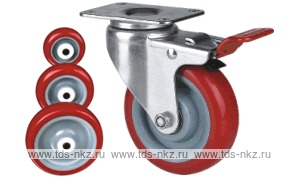 Колесо поворотное с площадкой Lema ED2-TPU-125-100-B5