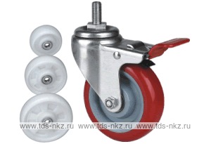 Колесо поворотное с болтом Lema ED3-PO-100-90-B6