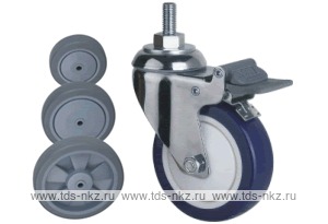 Колесо поворотное с болтом Lema EG3-TPE-125-100-B7