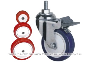 Колесо поворотное с болтом Lema EG3-TPU-75-110-B6