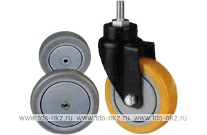 Колесо поворотное с болтом Lema EH3-TPE-125-100-7
