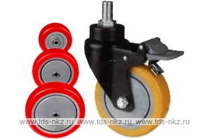 Колесо поворотное с болтом Lema EH3-PU-75-90-B7