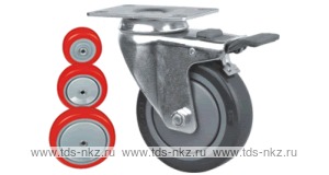 Колесо поворотное с площадкой Lema EI2-TPU-125-110-B6