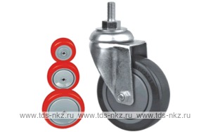 Колесо поворотное с болтом Lema EI3-TPU-125-110-6