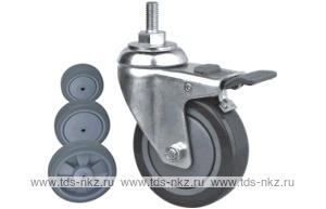 Колесо поворотное с болтом Lema EI3-TPE-125-90-B7