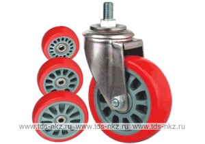 Колесо поворотное с болтом Lema FC3-TPU-150-200-6