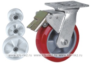 Колесо поворотное с площадкой Lema GC2-TPA-125-310-M6