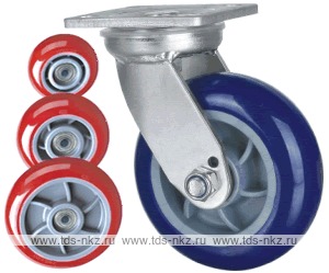 Колесо поворотное с площадкой Lema GF2-TPU-200-500-6
