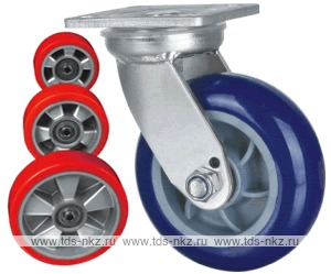 Колесо поворотное с площадкой Lema GF2-TPU-200-450-6A